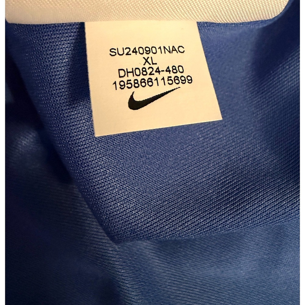 Nike Dri-FIT Mens XL Royal Blue K Academy Short Sleeve Golf Polo DH0824-480 - Picture 6 of 9